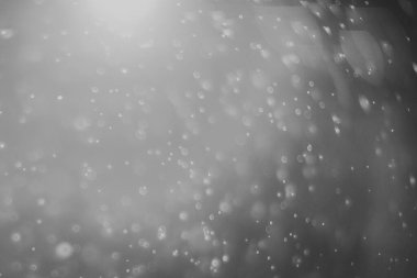 Projenizin arka planı için bulanık bir lensten Bokeh 'in siyah-beyaz görüntüsü.