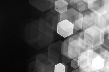 Soyut arka plan kavramı. Siyah beyaz fotoğraf. Bokeh lensi bulanıklığı. arkaplan