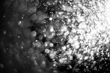 Soyut arka plan kavramı. Siyah beyaz fotoğraf. Bokeh lensi bulanıklığı. arkaplan