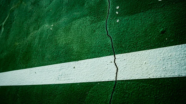 Textura Parede Grunge Verde Com Linha Branca Como Fundo — Fotografia de Stock