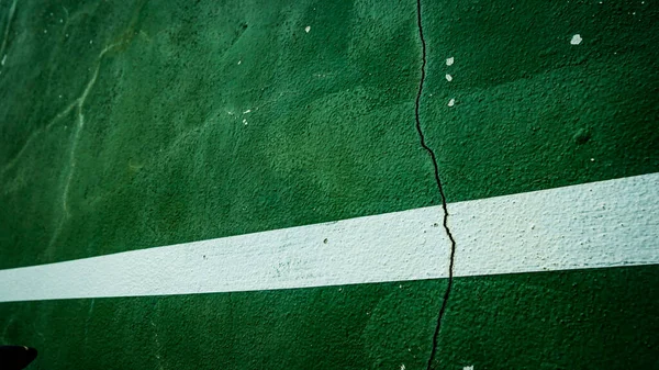Textura Parede Grunge Verde Com Linha Branca Como Fundo — Fotografia de Stock