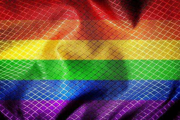 Прапор Сексуальної Різноманітності Колір Веселки Lgbtq Прапор Гордості Прапор Веселки — стокове фото
