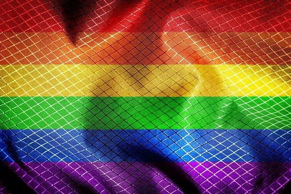 다양성의 무지개 색깔이야 Lgbtq 프라이드 플래그 무지개 프라이드 — 스톡 사진