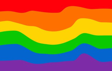 Cinsel çeşitlilik bayrağı. Gökkuşağı renkleri. LGBTQ gurur bayrağı. Gökkuşağı bayrağı. Gay gurur konsepti.