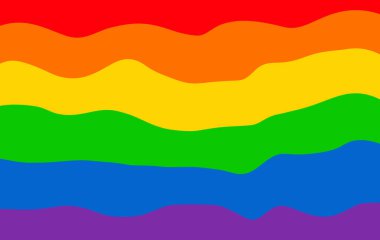 Cinsel çeşitlilik bayrağı. Gökkuşağı renkleri. LGBTQ gurur bayrağı. Gökkuşağı bayrağı. Gay gurur konsepti.