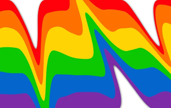 Прапор Сексуальної Різноманітності Колір Веселки Lgbtq Прапор Гордості Прапор Веселки — стокове фото