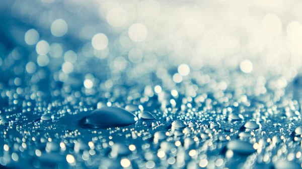 Blue Bokeh Particles Glitter Awards Dust Gradient Abstract Background Futurista —  Fotos de Stock