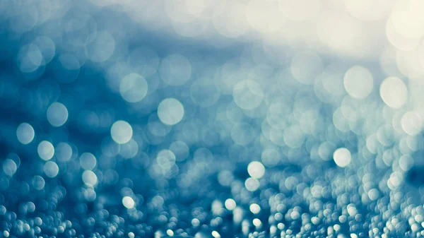 Blue Bokeh Particles Glitter Awards Dust Gradient Abstract Background Futurista —  Fotos de Stock