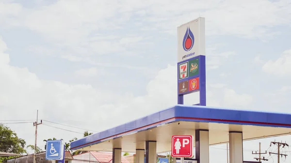 Ptt Gas Station Popular Gas Station Thailand Ptt Ptt Gas — Stock Photo, Image