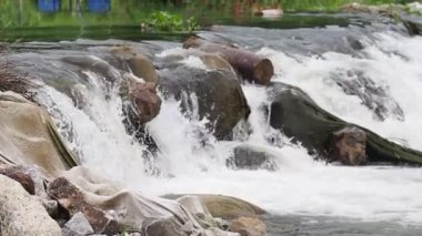 Doğaya karşı hızlı akan su akışı