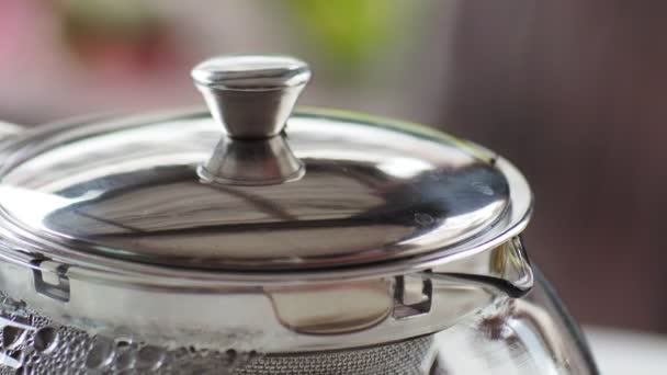 Cup Tea Tea Pot Background — Video Stock