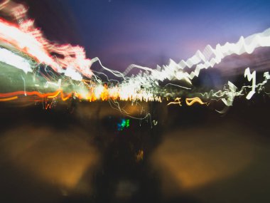 Şehir aydınlanmasının gece görüşü