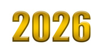 2 0 0 0 yeni yıl altın rengi 3 d simge tasarımı