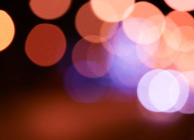 Geceleyin büyük Bokeh ışıkları                                               