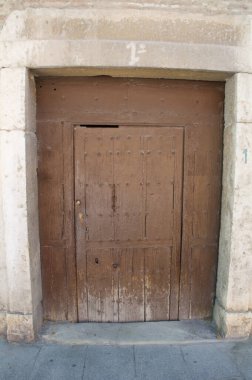 Kapı ahşap bina antik mimari