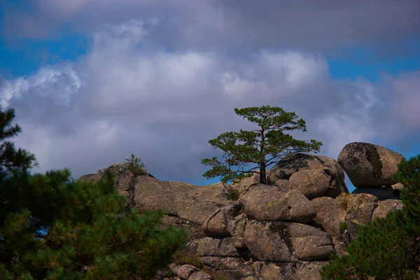 Paysage Montagnes Vue Nature Ciel Nuages — Photo