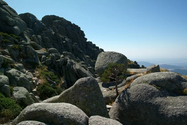 Paisaje Vista Verano Montañas Cielo Azul — Foto de Stock