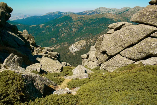 Paisaje Vista Verano Montañas Cielo Azul —  Fotos de Stock