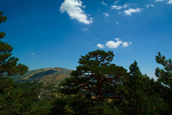 Paisaje Vista Verano Montañas Cielo Azul —  Fotos de Stock