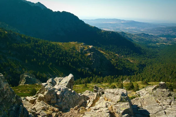 Landscape View Summer Mountains Sky Blue — Stock Photo, Image