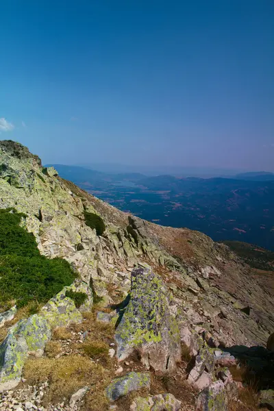 Landscape Mountains Nature Outdoor View Rock Sky Blue — Stock Photo, Image