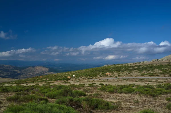 Montanhas Paisagem Vista Céu Natureza Livre — Fotografia de Stock