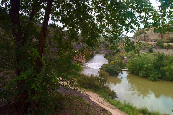 Edifícios Cidade Cidade Toledo Antigo — Fotografia de Stock