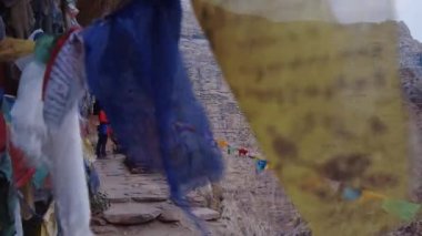 Nepal dağlar Bayraklarda