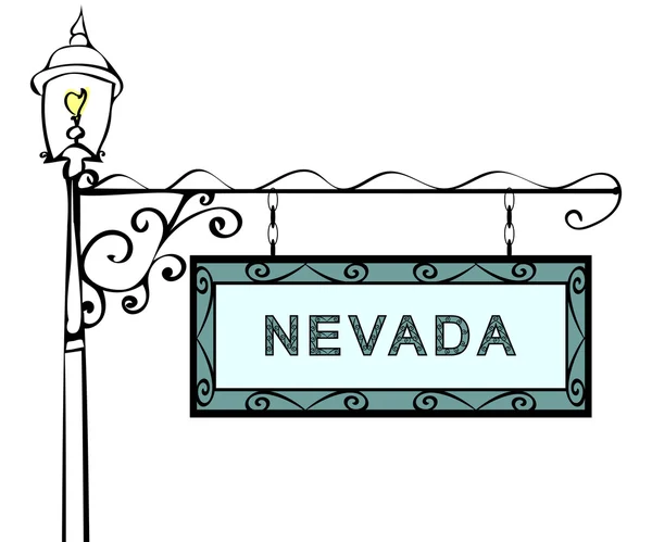 Lámpara de puntero retro Nevada . — Archivo Imágenes Vectoriales