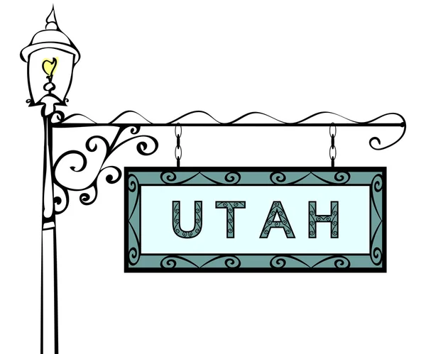 Lámpara de puntero retro Utah . — Archivo Imágenes Vectoriales