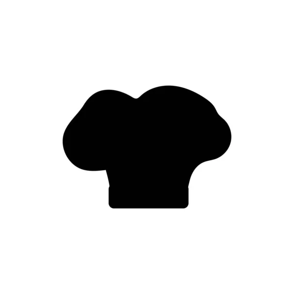 Sylwetka obraz kapelusz szef kuchni — Wektor stockowy