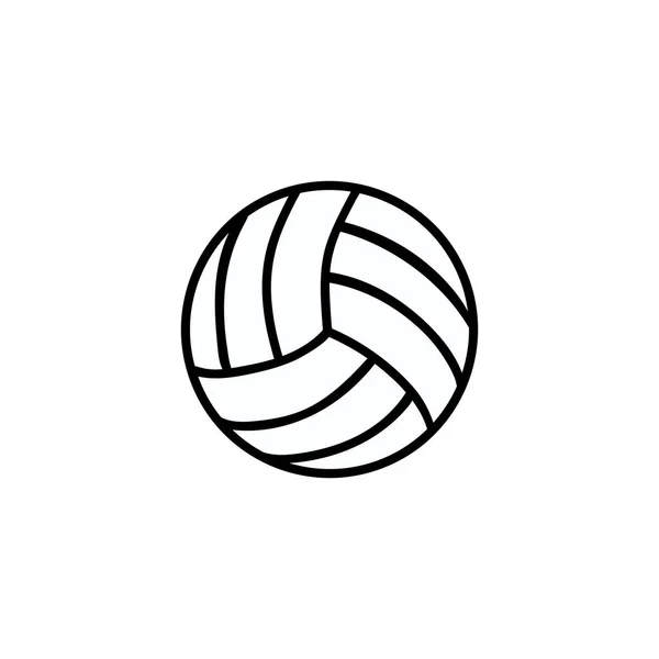 Silhouette icon sport volleyball ball — Stock Vector