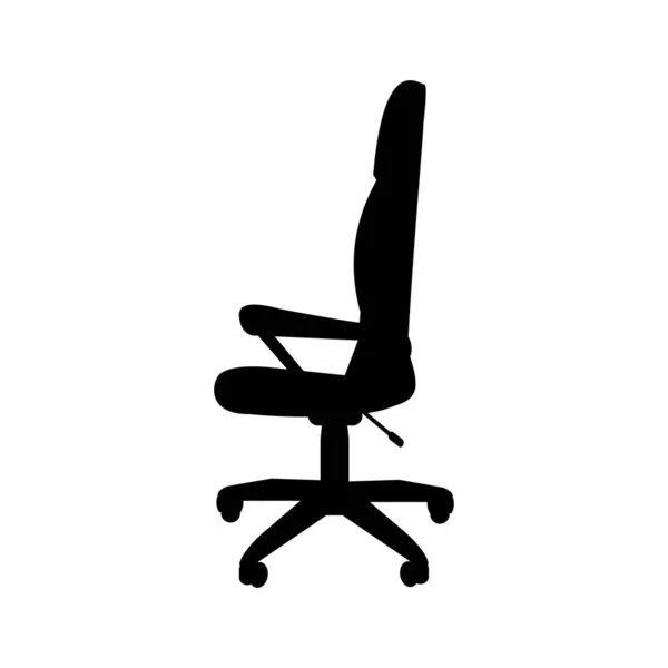 Silhouette modern office computer chair — Stock Vector