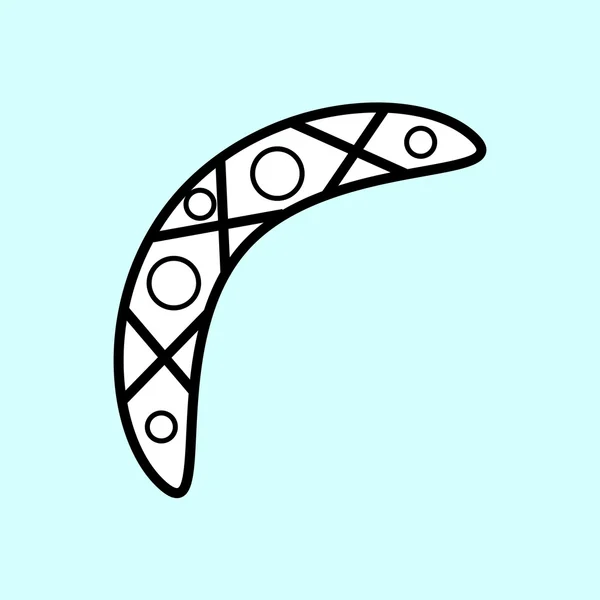 Boomerang avec le modèle national — Image vectorielle