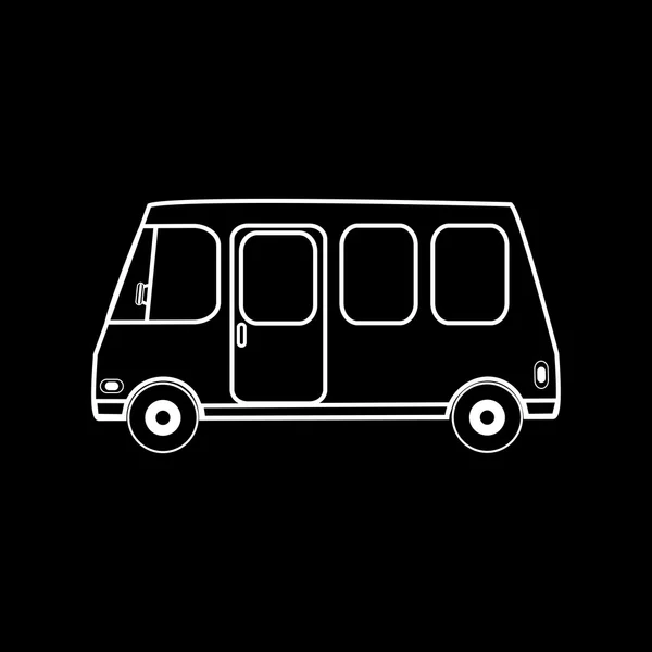 家族のミニバン観光バス — ストックベクタ
