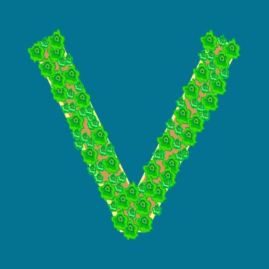 Victoria işareti tropik ada