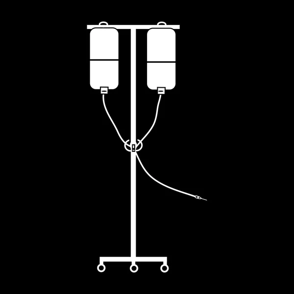 Geräte für Bluttransfusionen und Medikamente — Stockvektor