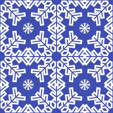 Noel mavi kar taneleri sorunsuz arka plan