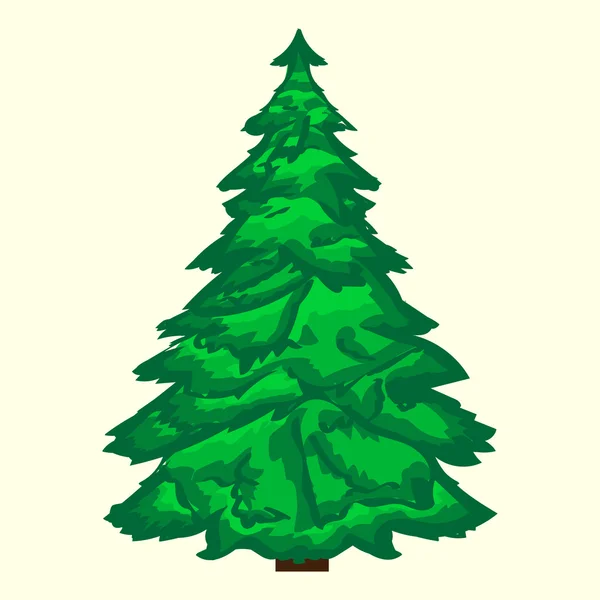 Groene kerstboom — Stockvector