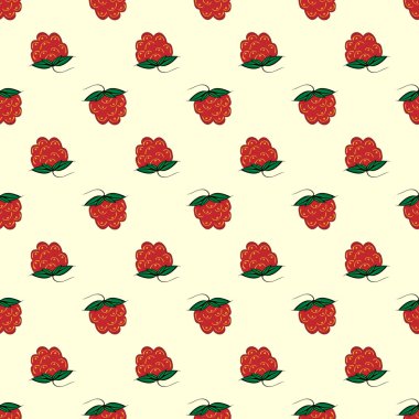 Berry ahududu seamless modeli doğa arka plan