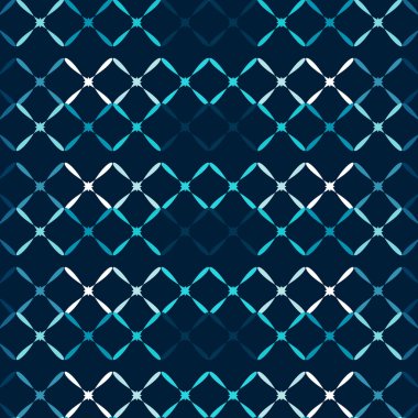 Mavi metal ızgara soyut seamless modeli