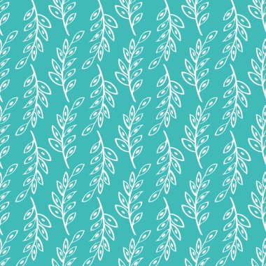 Şube bitkiler vintage seamless modeli