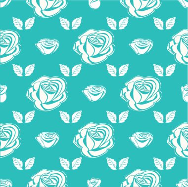 Dikişsiz desen vintage gül