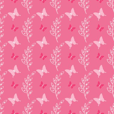 Güzel şirin kelebek sorunsuz vektör desen