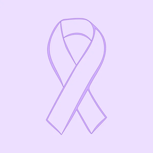 Lavendel menyfliksområdet epilepsi cancer solidaritet dag — Stock vektor