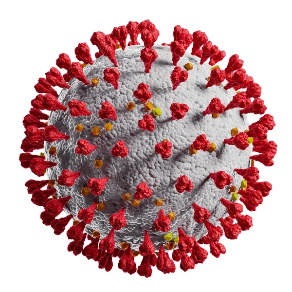 Coronavirus Covid19 Concetto Virus Rendering Coronavirus Illustrazione — Foto Stock