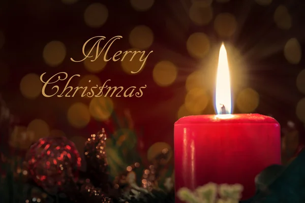 Christmas Candle — Stock Photo, Image