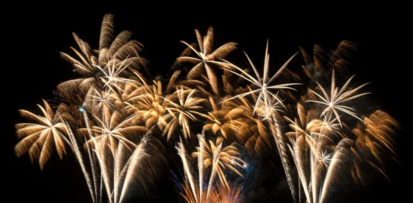 Golden Fireworks — Stock Photo, Image