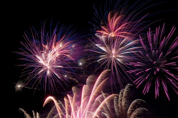 Fireworks for celebrating the new year — Stock Photo, Image