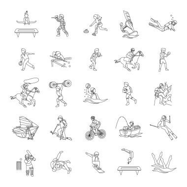 Spor II özetliyor simgeler vektör